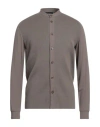 Emporio Armani Man Cardigan Khaki Size L Viscose, Elastane, Cotton In Beige