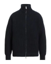 Emporio Armani Man Cardigan Midnight Blue Size S Wool, Viscose In Blue