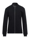 Emporio Armani Man Cardigan Navy Size L Virgin Wool, Acrylic In Navy