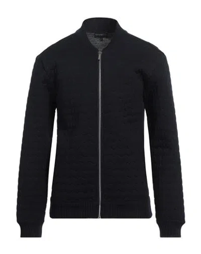Emporio Armani Man Cardigan Navy Size L Virgin Wool, Acrylic