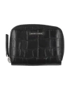 Emporio Armani Man Coin Purse Black Size - Calfskin In Black