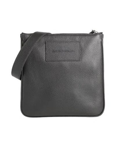 Emporio Armani Man Cross-body Bag Black Size - Leather