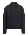 Emporio Armani Man Denim Outerwear Blue Size 48 Cotton, Elastane In Blue