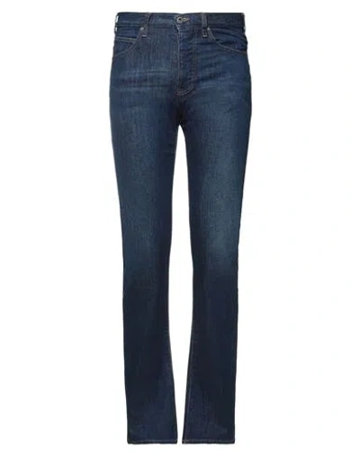 Emporio Armani Man Jeans Blue Size 32w-34l Cotton, Elastane