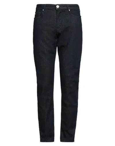 Emporio Armani Man Jeans Blue Size 31w-34l Cotton, Polyester, Elastane