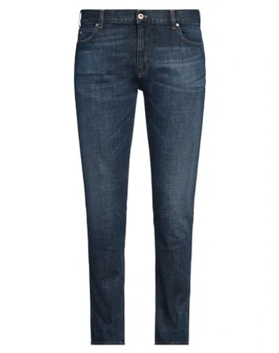 Emporio Armani Man Jeans Blue Size 29 Cotton, Elastane