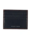 Emporio Armani Man Document Holder Midnight Blue Size - Cow Leather