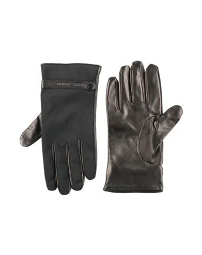 Emporio Armani Man Gloves Black Size L Polyamide, Elastane, Lambskin