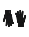 Emporio Armani Man Gloves Black Size M Virgin Wool, Cow Leather