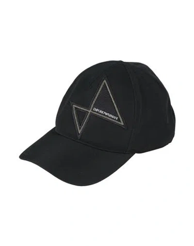 Emporio Armani Man Hat Black Size L Polyester