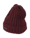 Emporio Armani Man Hat Burgundy Size M Acrylic, Polyamide, Wool, Mohair Wool In Red