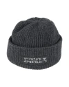 Emporio Armani Man Hat Charcoal Size S/m Wool, Polyamide In Gray