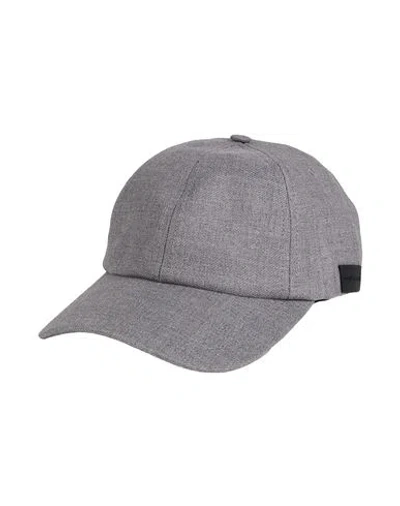 Emporio Armani Man Hat Grey Size L Virgin Wool In Grey