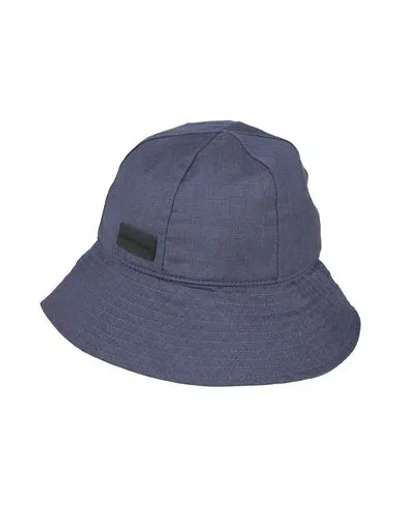 Emporio Armani Man Hat Midnight Blue Size 7 ⅛ Virgin Wool