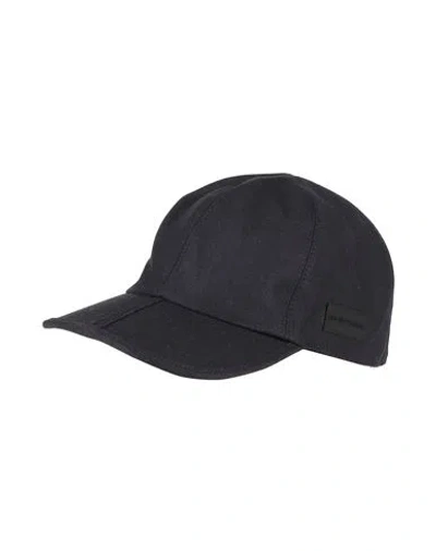 Emporio Armani Man Hat Midnight Blue Size L Virgin Wool, Lyocell