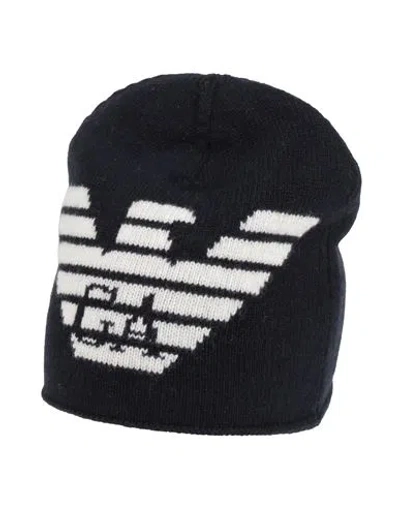 Emporio Armani Man Hat Midnight Blue Size S/m Wool, Polyamide