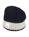 Emporio Armani Man Hat Midnight Blue Size S/m Wool, Polyamide In Blue