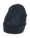 Emporio Armani Man Hat Navy Size L Wool In Navy
