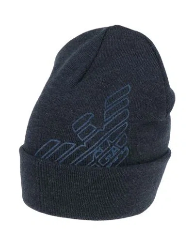 Emporio Armani Man Hat Navy Size L Wool