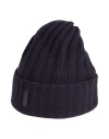 Emporio Armani Man Hat Navy Size Onesize Virgin Wool In Navy