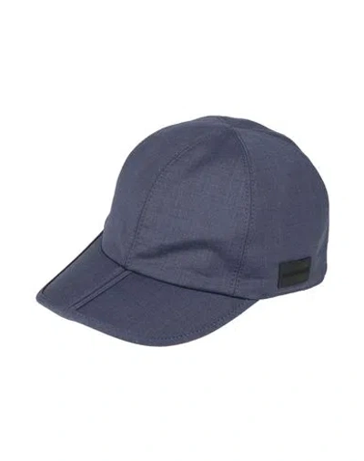 Emporio Armani Man Hat Navy Blue Size L Virgin Wool