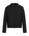 Emporio Armani Man Jacket Black Size 38 Virgin Wool In Purple
