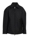 Emporio Armani Man Jacket Black Size 38 Virgin Wool, Polyamide, Polyester In Black