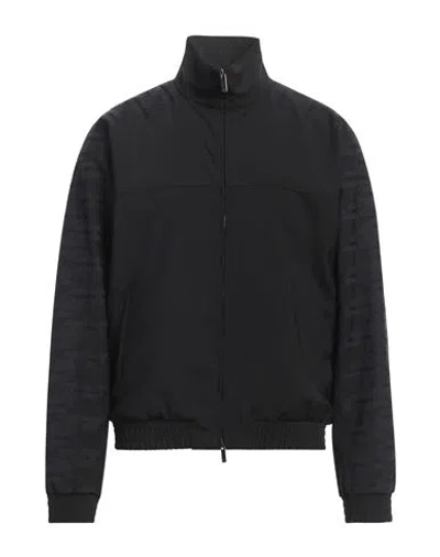 Emporio Armani Man Jacket Black Size 44 Virgin Wool, Polyester