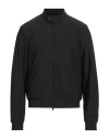 Emporio Armani Official Store Blouson Mit Reissverschluss Aus Schurwollstoff In Black