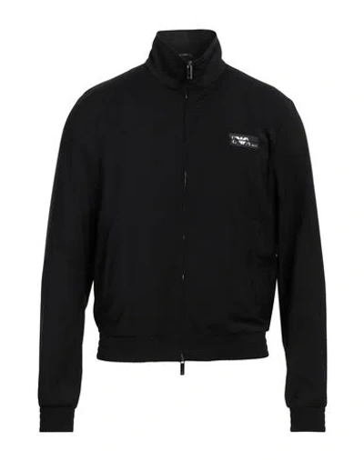 Emporio Armani Man Jacket Black Size 46 Virgin Wool