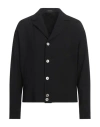Emporio Armani Man Jacket Black Size 44 Wool, Polyester, Elastane In Black