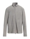 Emporio Armani Man Jacket Light Grey Size 44 Goat Skin In Gray