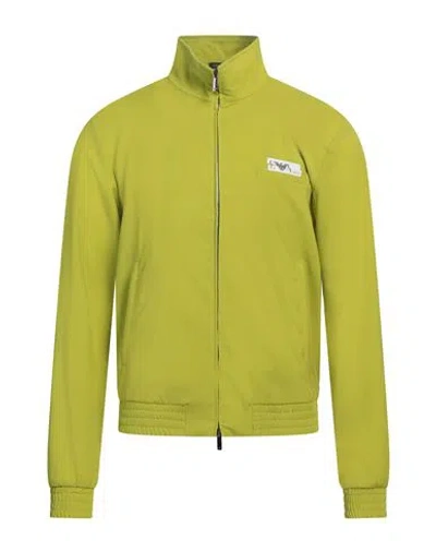 Emporio Armani Man Jacket Lime Green Size 44 Virgin Wool