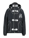 Emporio Armani Man Jacket Midnight Blue Size 38 Polyester, Polyamide, Elastane, Bovine Leather In Blue