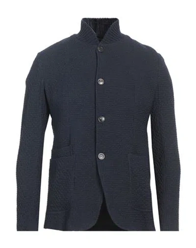 Emporio Armani L-blend Jacket With Guru Collar In Blue