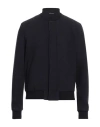 Emporio Armani Man Jacket Midnight Blue Size 42 Virgin Wool, Elastane In Blue
