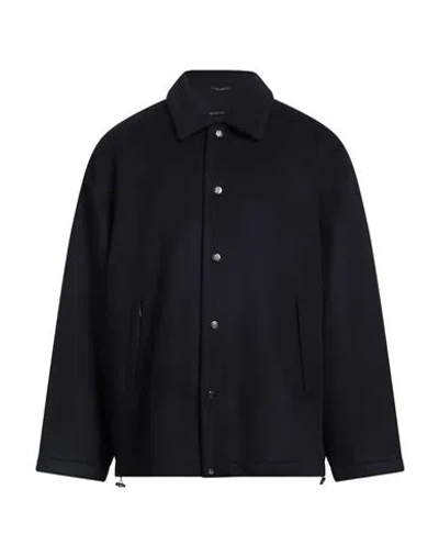 Emporio Armani Man Jacket Midnight Blue Size 38 Virgin Wool, Polyester