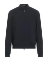 Emporio Armani Man Jacket Midnight Blue Size 44 Polyester, Elastane In Black
