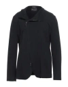 Emporio Armani Man Jacket Midnight Blue Size 44 Viscose, Wool, Acrylic, Polyamide, Elastane In Black