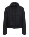 Emporio Armani Man Jacket Midnight Blue Size 44 Wool, Polyester, Acrylic, Polyamide, Mohair Wool In Blue