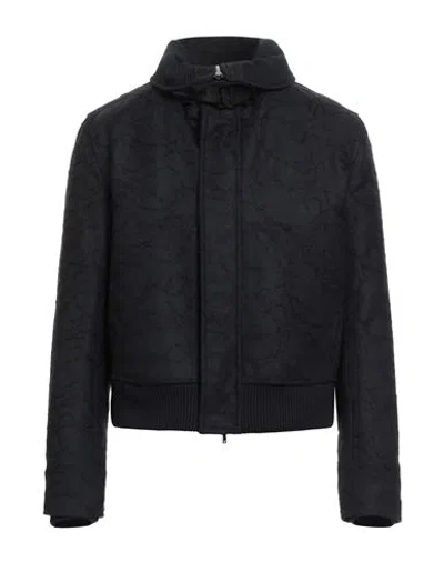 Emporio Armani Man Jacket Midnight Blue Size 44 Wool, Polyester, Acrylic, Polyamide, Mohair Wool