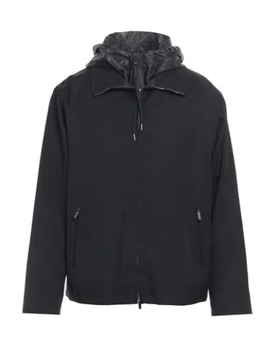 Emporio Armani Man Jacket Midnight Blue Size 46 Virgin Wool, Polyester