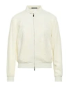 Emporio Armani Man Jacket Pastel Yellow Size 44 Polyester, Elastane In Neutral