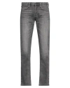 Emporio Armani Man Jeans Black Size 28w-32l Cotton, Elastane In Black
