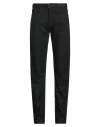 Emporio Armani Man Jeans Black Size 31w-34l Cotton, Elastane In Black