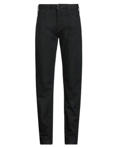 Emporio Armani Man Jeans Black Size 31w-34l Cotton, Elastane