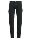 Emporio Armani Man Jeans Black Size 34w-34l Cotton, Elastane In Black