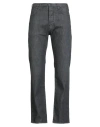 Emporio Armani Man Jeans Black Size 34w-32l Cotton, Elastane In Blue