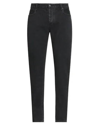 Emporio Armani Man Jeans Black Size 36w-32l Cotton, Polyester, Viscose, Elastane