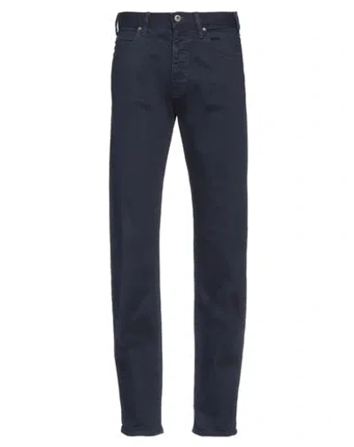 Emporio Armani Man Jeans Blue Size 28w-32l Cotton, Elastane